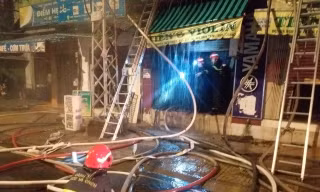 Hiện trường vụ cháy.