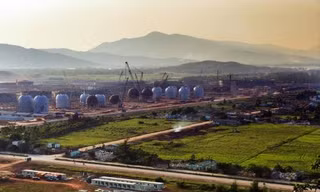 Một góc Khu kinh tế Nghi Sơn. Ảnh: Trọng Đạt/TTXVN.