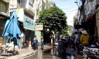 Hiện trường vụ cháy.