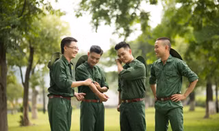 Nhóm Dòng Thời Gian từ trái sang: Quang Tú, Khắc Tiệp, Kim Long và Minh Vương. Ảnh: NVCC.