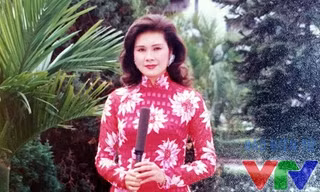 Phát thanh viên Nhật Lệ thủa còn làm ở bản tin thời sự 19h.