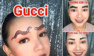 Cười thắt ruột với “101 kiểu lông mày” sáng tạo của chị em