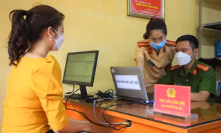 Hà Nội: Đăng ký xe máy ở công an xã chỉ mất 3 phút 