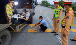 Không xin được CSGT bỏ qua, lái xe quá tải chây ì 3 giờ đồng hồ ở trạm cân