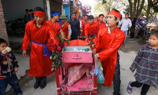 Dân Ném Thượng chém lợn trong nhà kín