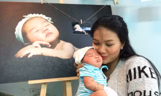 Kiều Trinh và con gái thứ ba.