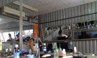 Tiệm hớt tóc Ngọc Quí trên đường Phan Đình Phùng, Phường 7, TP Trà Vinh