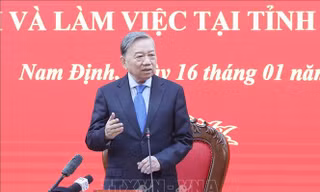 Tổng Bí thư Tô Lâm làm việc với Ban Chấp hành Đảng bộ tỉnh Nam Định