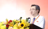 Phó Bí thư Thường trực Thành ủy TPHCM Nguyễn Thanh Nghị phát biểu tại đại hội. Ảnh: Ngô Tùng