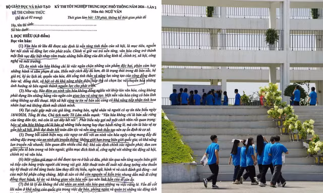 Đề Văn thi lại tốt nghiệp THPT tại chuyên Tuyên Quang: Thời sự, không dễ lấy điểm cao