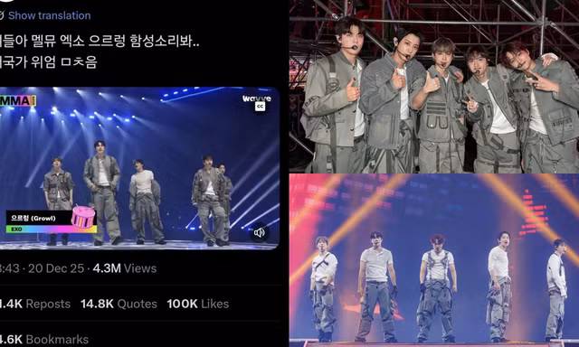 MMA 2025: EXO tái hiện loạt hit huyền thoại, fanchant Growl chấn động cõi mạng