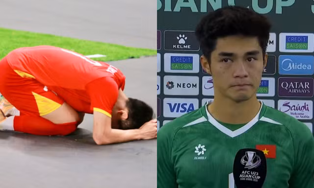 Đình Bắc xin lỗi, thủ môn Trung Kiên mắt đỏ hoe sau trận thua U23 Trung Quốc