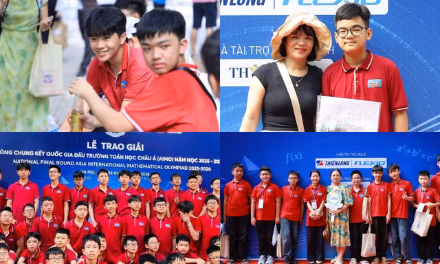 THCS Trần Mai Ninh "ẵm" kỷ lục trường có thành tích "khủng" tại AIMO 2026