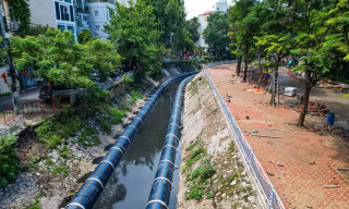 Sông Tô Lịch sẽ trong xanh, dòng chảy ổn định trước ngày 20/9