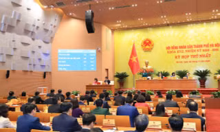 Toàn cảnh Kỳ họp thứ Nhất HĐND thành phố chiều 28/3