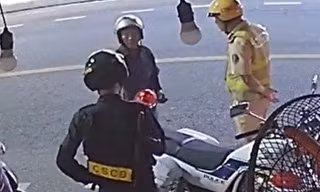 Bắt tạm giam đối tượng hành hung CSGT tại chốt kiểm tra nồng độ cồn