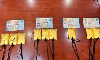 Triệt phá đường dây vận chuyển vàng miếng từ Trung Quốc vào Việt Nam