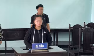 Bị cáo Tuyền tại phiên toà.