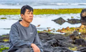 Bộ xương cá voi khổng lồ như khủng long được bảo quản tại đảo Lý Sơn. Theo tín ngưỡng dân gian, ngư dân gọi là Cá Ông, Đức Ngư, Thần Nam Hải đại tướng quân Ảnh: Lê Văn Chương