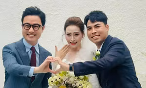 MC Huyền Trang và cầu thủ Đức Huy cưới
