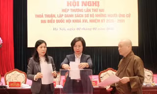 Hà Nội thông qua danh sách giới thiệu nhân sự ứng cử đại biểu Quốc hội, có 2 người tự ứng cử