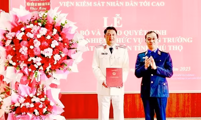 Bổ nhiệm Viện trưởng Viện Kiểm sát nhân dân Phú Thọ
