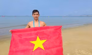 Nguyễn Huy Hoàng nối dài bảng vàng thành tích khi giành HCB bơi biển châu Á 2026 