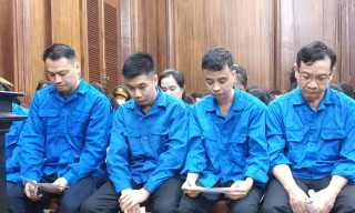 Bị cáo Đoàn Hữu Lượng tại phiên tòa sơ thẩm.