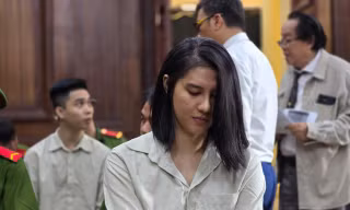 Nữ bị cáo tại phiên tòa ngày 22/7.