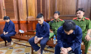 3 bị cáo tại phiên tòa.