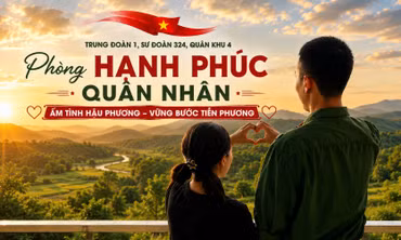 Ấm áp phòng hạnh phúc quân nhân
