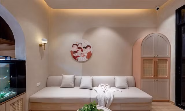 Không gian chung ngôi nhà 30m2 cho gia đình đa thế hệ