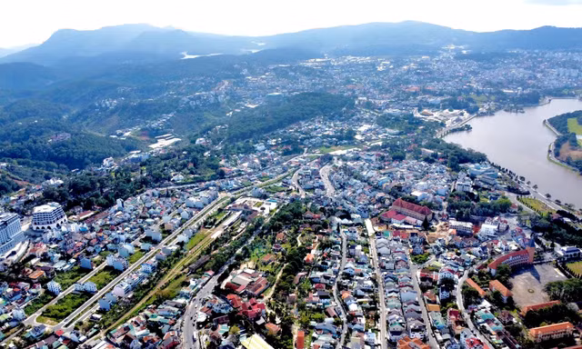 Một góc đô thị Đà Lạt.