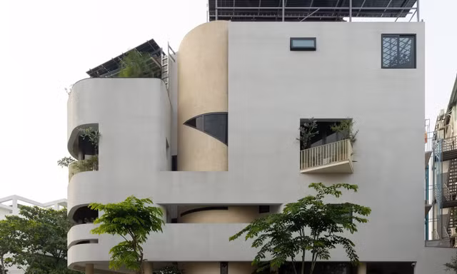 Ngôi nhà ấn tượng trong thế đất hình tam giác