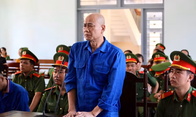 Bị cáo Mạnh Trọng Toản tại phiên tòa.