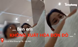 Một số cơ sở nha khoa không xuất hóa đơn cho khách hàng. Ảnh: Trọng Quân