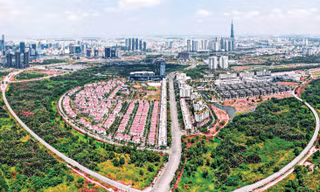 TPHCM sẽ tập trung nguồn lực để kiến tạo một trung tâm tài chính quy mô lớn, hiện đại tại Khu đô thị mới Thủ Thiêm Ảnh: Phạm Nguyễn
