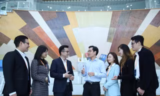 Các đại biểu Trí thức trẻ Việt Nam toàn cầu năm 2021 trao đổi ý kiến về các vấn đề phát triển đất nướcẢNH: LÂM ĐĂNG HẢI 