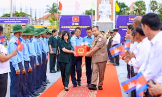 18 hài cốt liệt sĩ hy sinh tại Campuchia hồi hương về đất mẹ Việt Nam