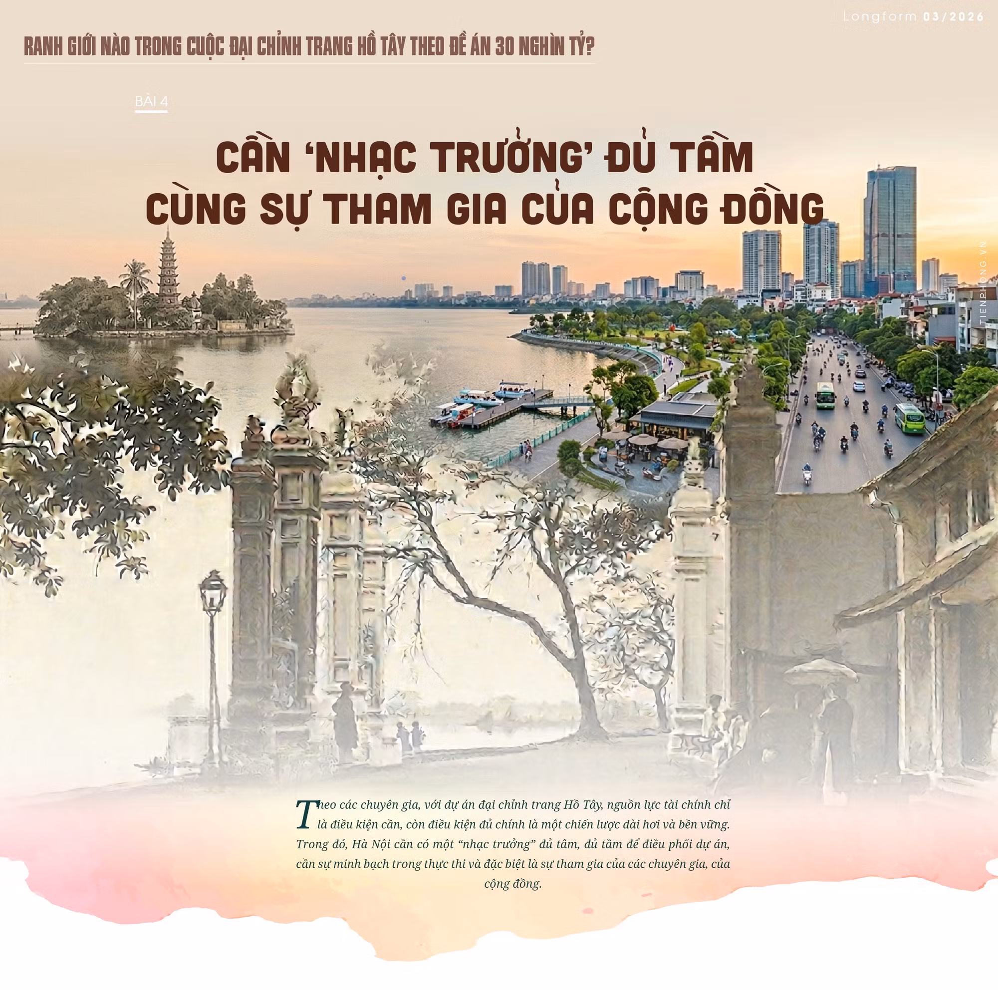 Đại chỉnh trang Hồ Tây: Cần 'nhạc trưởng' đủ tầm, sự tham gia của cộng đồng 