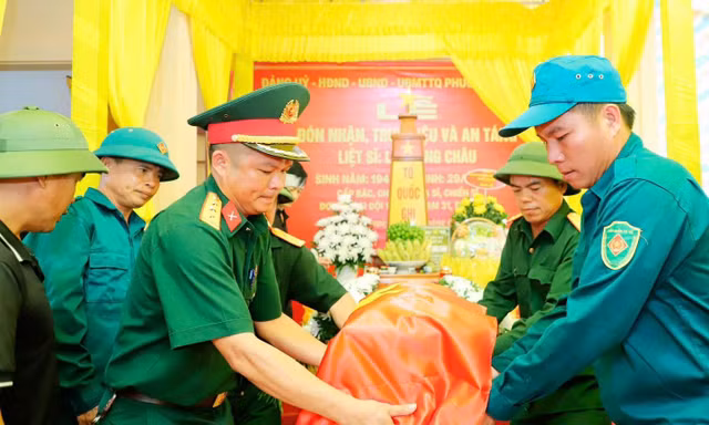 Cuộc trở về sau 58 năm của liệt sĩ hy sinh trên đất bạn Lào