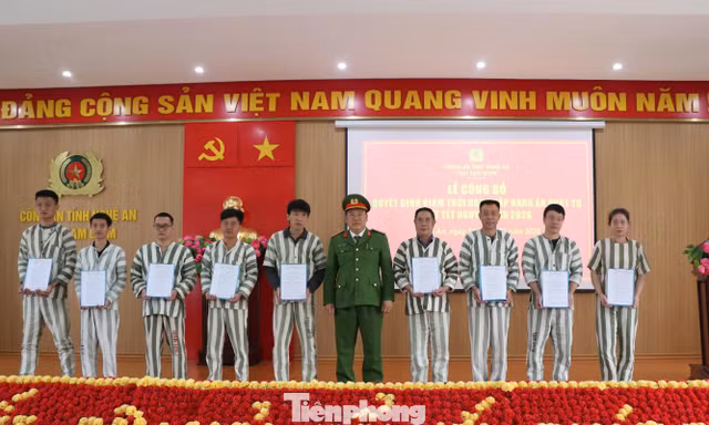40 phạm nhân ở Nghệ An được giảm án, kịp về đón Tết cùng gia đình