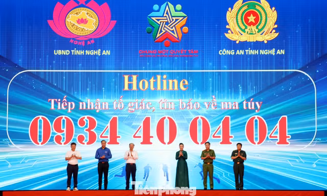 Nghệ An mở đường dây nóng 24/24 tiếp nhận tin báo về ma túy