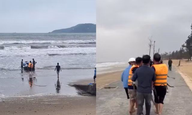 Cứu sống hai anh em ruột gặp nạn trên biển Cửa Lò