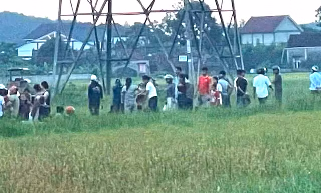 Gỡ dây vướng máy gặt, người đàn ông bị điện 35kV phóng tử vong ở Nghệ An