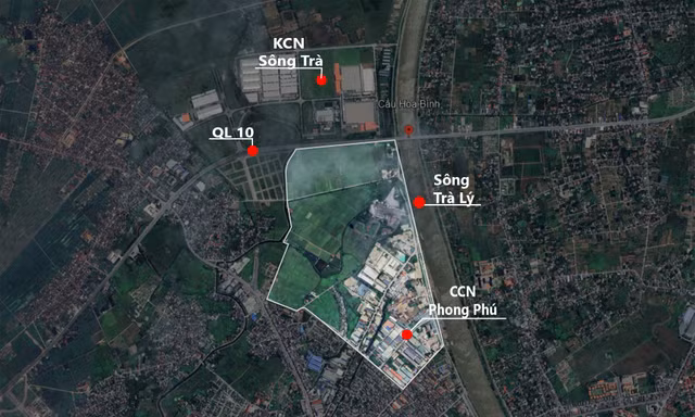 Vị trí dự án phát triển khu nhà ở khu đô thị mới tại xã Tân Bình và phường Tiền Phong