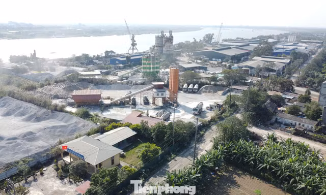 Sắp cắt điện, nước, di dời loạt trạm trộn bê tông tại phường Lĩnh Nam