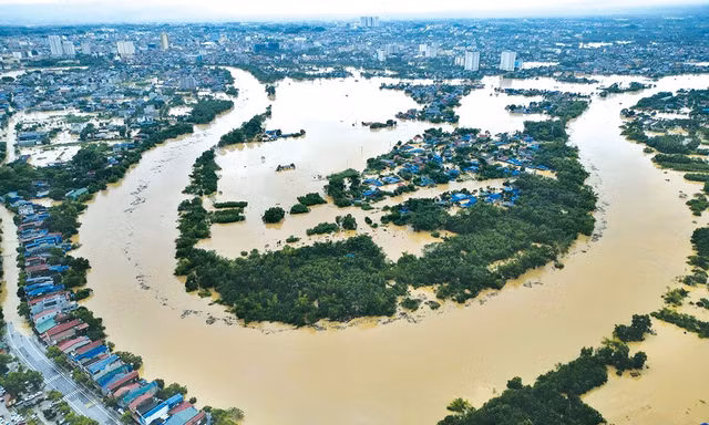 Thái Nguyên: Nước lũ sông Cầu có thể cao hơn trận lũ lịch sử năm 1971