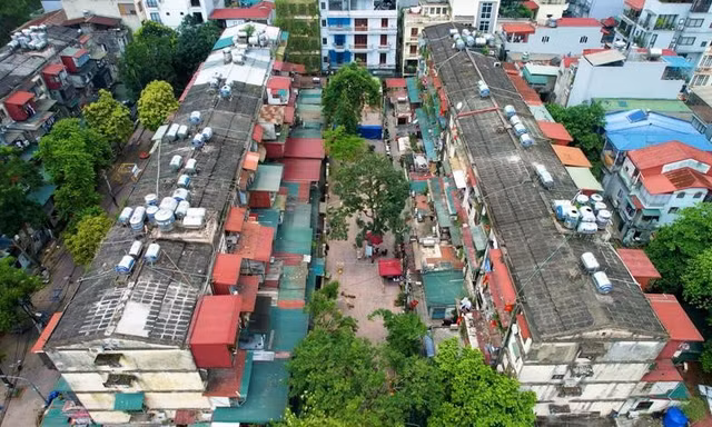 Hà Nội thông tin về tiến độ cải tạo 36 tòa nhà khu tập thể Vĩnh Hồ