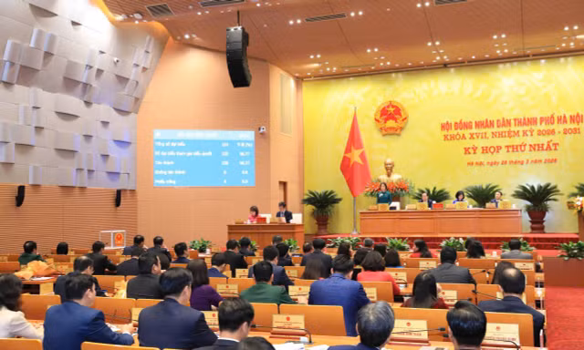 Toàn cảnh Kỳ họp thứ Nhất HĐND thành phố chiều 28/3